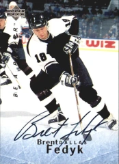 1995-96 Upper Deck Be A Player Auto #S100 Brent Fedyk Dallas